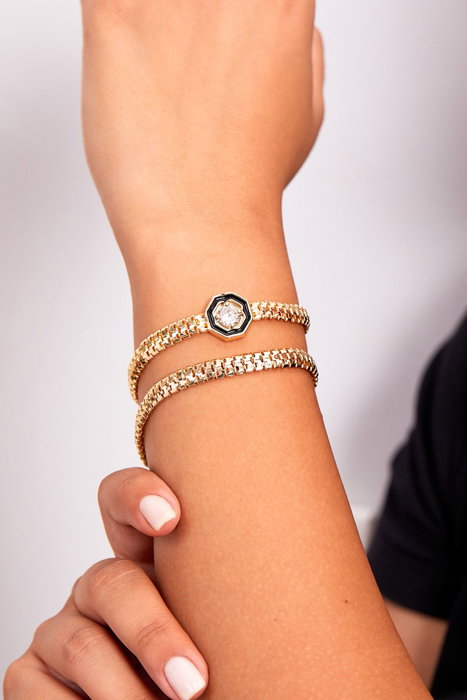Heliophilia Silver Pulsera de Metal Dorada CSET9934 Heliophilia Silver Pulsera de Metal Dorada CSET9934